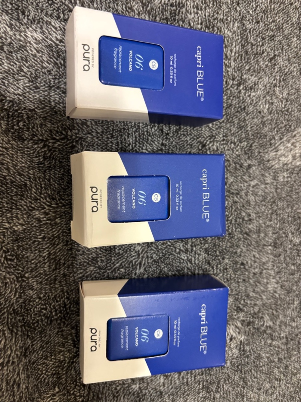 Pura refills Volcano Fragrance Mist - Blue set of 3 NIB